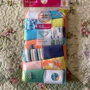 Wonder Nation Girls' Bikini Underwear 14-Pack Size 8